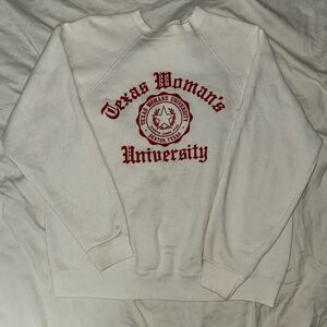 Vintage Texas Women’s University crew neck sweatshirt size LG